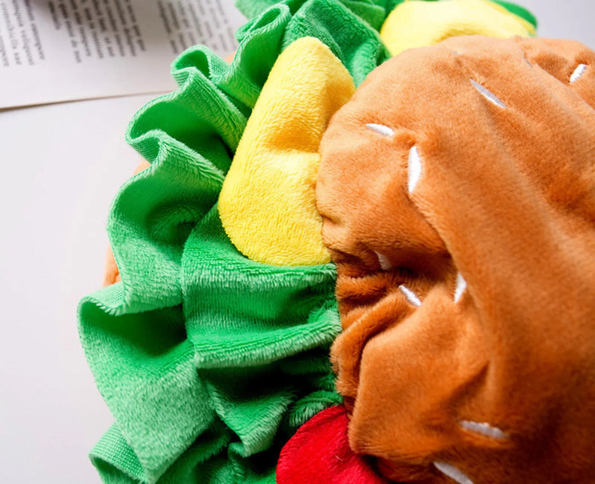 Dog Cat Hamburger Headgear Collar Hat Cartoon Pet Accessories Clothes Funny Costume Elizabethan Ring