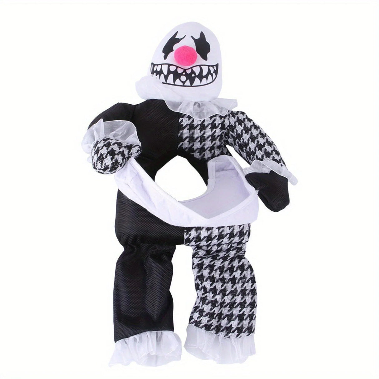 Medium Breeds Polyester Funny Devil Cartoon Dog Costume - Halloween Pet Transformation Outfit Pullover Design