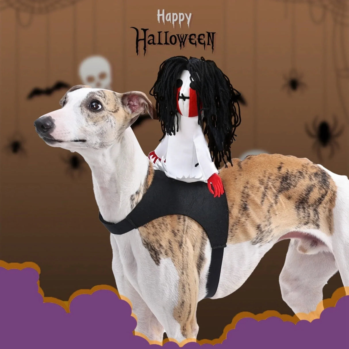 Pet Halloween Costume Funny Knight Sadako Dog Dog Clothes