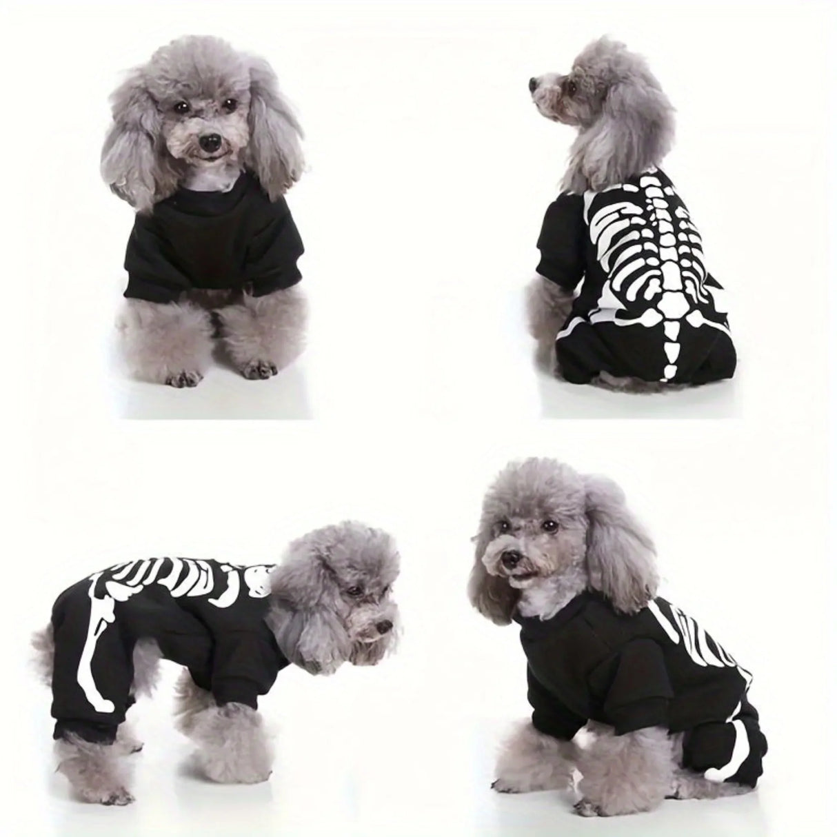 Halloween Pet Skull Costume For Dog & Cat - Spooky & Fun Design - Soft & Comfortable Fabric - For Halloween Parties & Cosplay - Perfect Gift for Pet Lovers