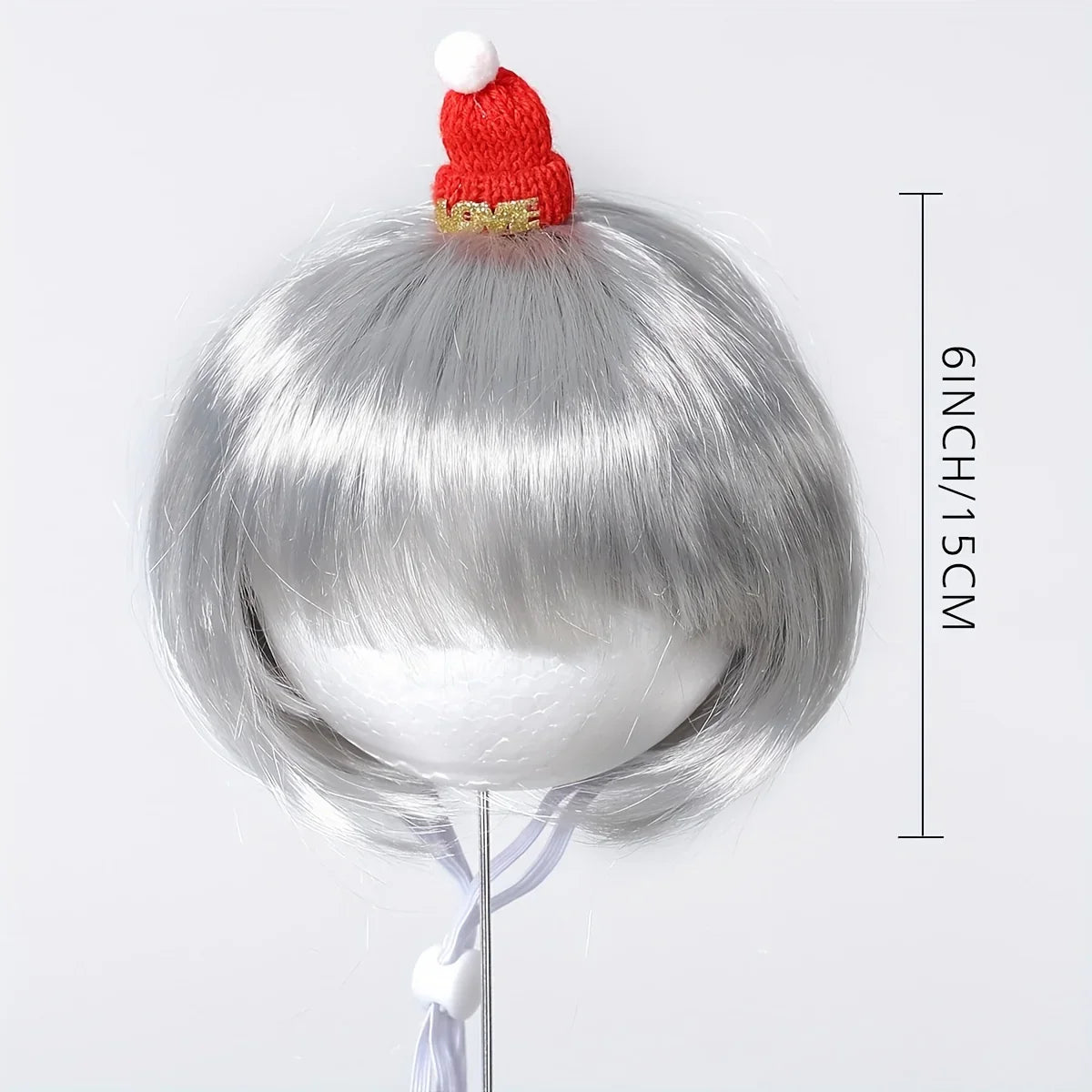 Funny Dog Cat Wig For Small Medium Large Dogs With Free Head Flower, Trimmable Pet Costume Cat Cosplay Decoration For Halloween, Christmas, Parties