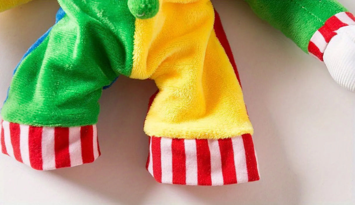 Halloween Clown Costume for Small Dogs & Cats - Funny Pet Costume with Jester Hat, Easy Slip-On Outfit, Soft Polyester Dog Clothes for Pug, Pomeranian, Chihuahua - Cute Halloween Party Costume