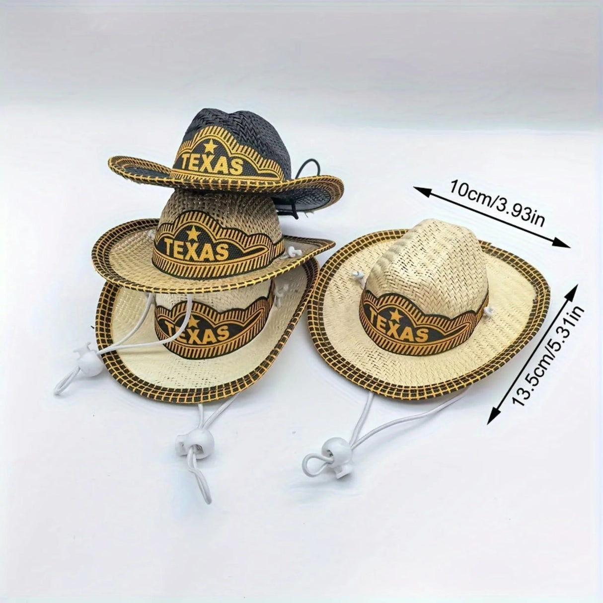 Adjustable PET Cowboy Hat for Cats & Dogs - Perfect for Holiday Parties & Outings, All-Season Polyester