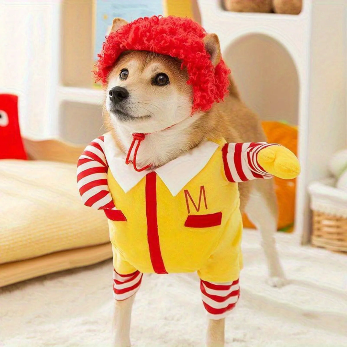 1pc Halloween Costume - for Medium to Large Dogs, Warm Polyester Dog Suit with Zipper Front, Cute Pet Outfit for Halloween Parties, Photo Shoots, Themed Events - Easy On/Off & Secure Fit, Halloween Clothes, Fun Design, Durabl