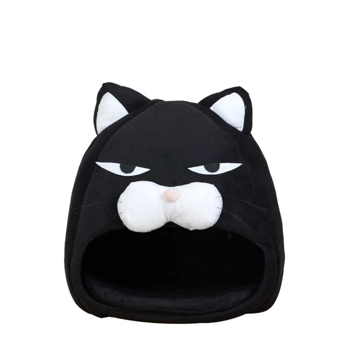 Foldable Cat House Soft Pet Nest With Cushion Cute Cartoon House for Cats Dogs Warm Puppy Kennel Kitten Cave Mat Cat Accessories