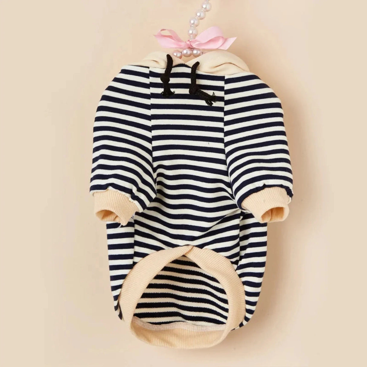 Pet clothes French Bulldog winter warm pet coat stripe Hoodie dog jacket cat dog clothing Chihuahua small and medium dog clothes