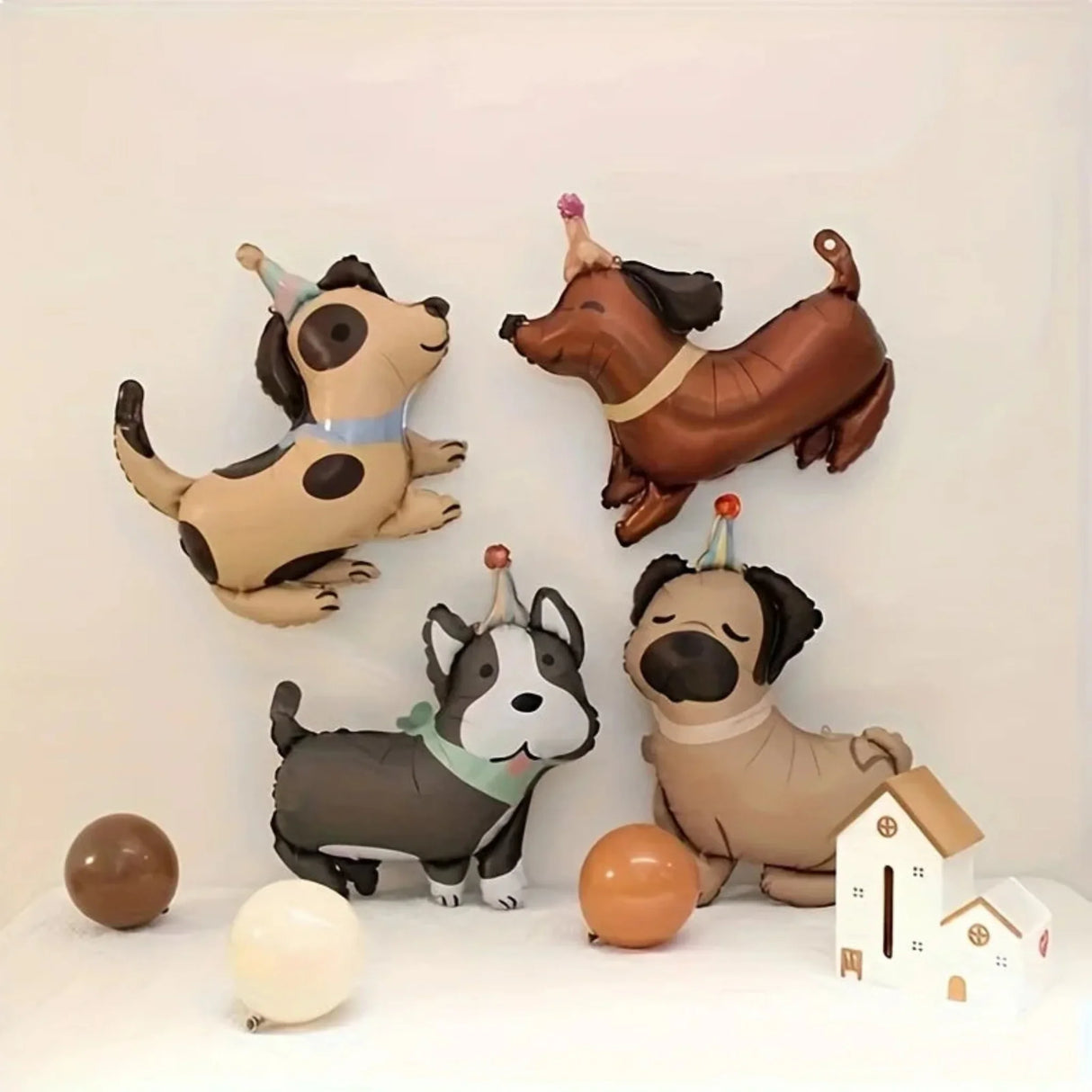 8 pet dog balloons, 25.98 inches high, long-lasting seal, sturdy and durable, suitable for birthday party decoration, etc