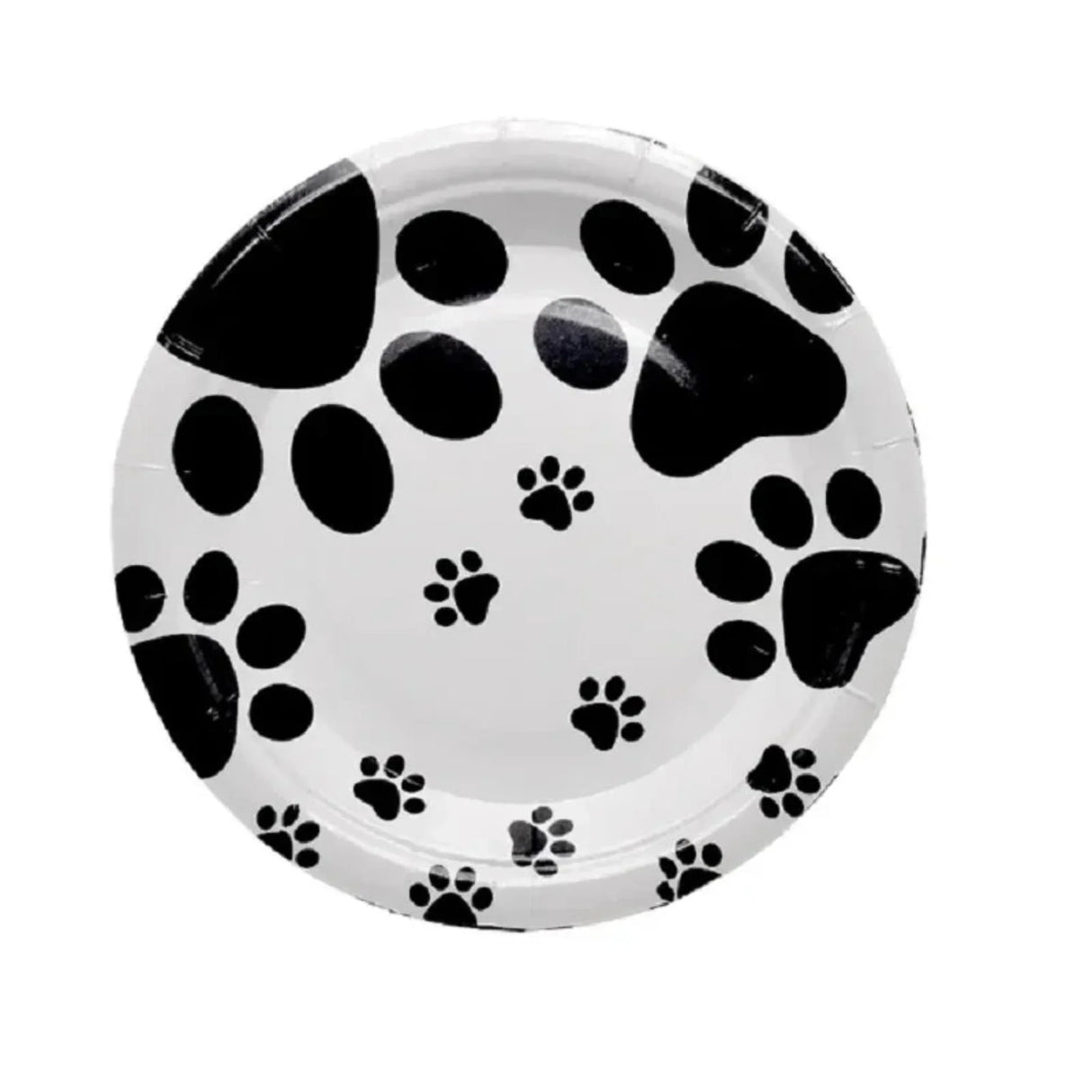 Puppy Themed Birthday Decorations Black White Arts Dog and Cat Paw Party Supplies Disposable Tablecloth Napkins kids Baby shower