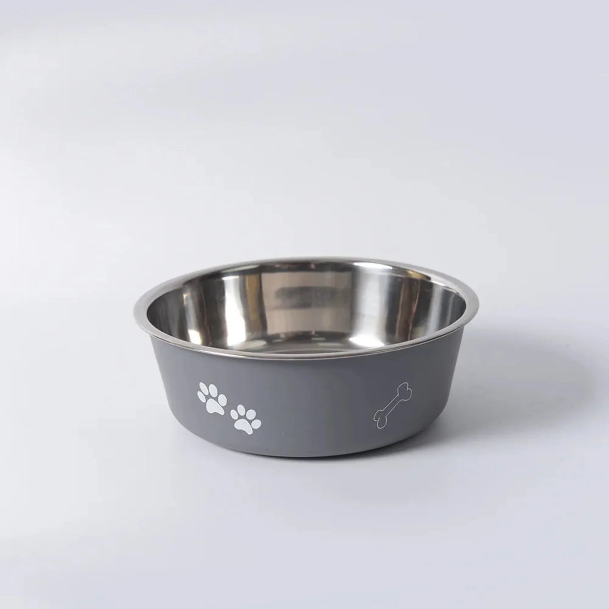 Stainless Steel Pet Bowl Double Layer Thickened Durable Anti-slip Dog Bowl Anti-knock Over Dog Food Bowl Pet Feeder Water Basin