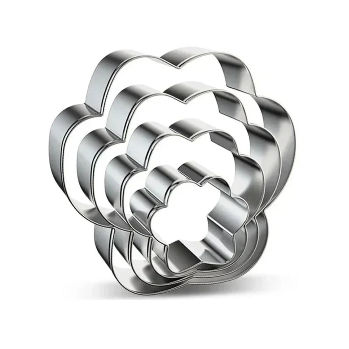 4pcs/set Cookie Cutter Pet Dog Bone Paw Shaped Stainless Steel Mold DIY Cake Sugarcraft Pastry Biscuit Mould Kitchen Baking Tool