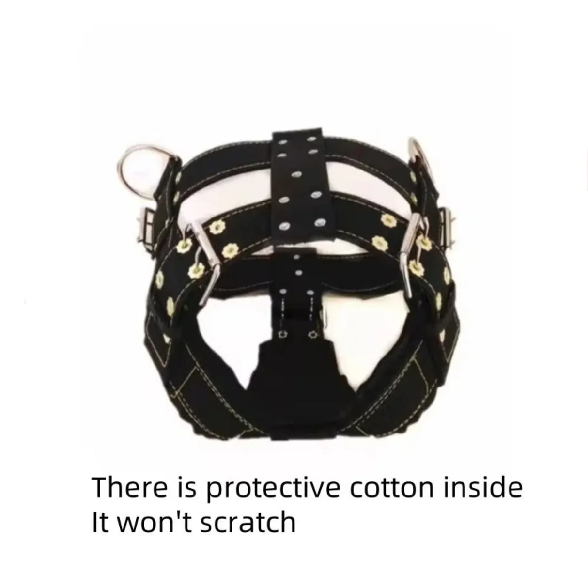 Durable Large Dog Harness Traction Rope Pit Bull Dog Muscle Training Carrying Strap Vest Adjustable Quick Control Pet Supplies