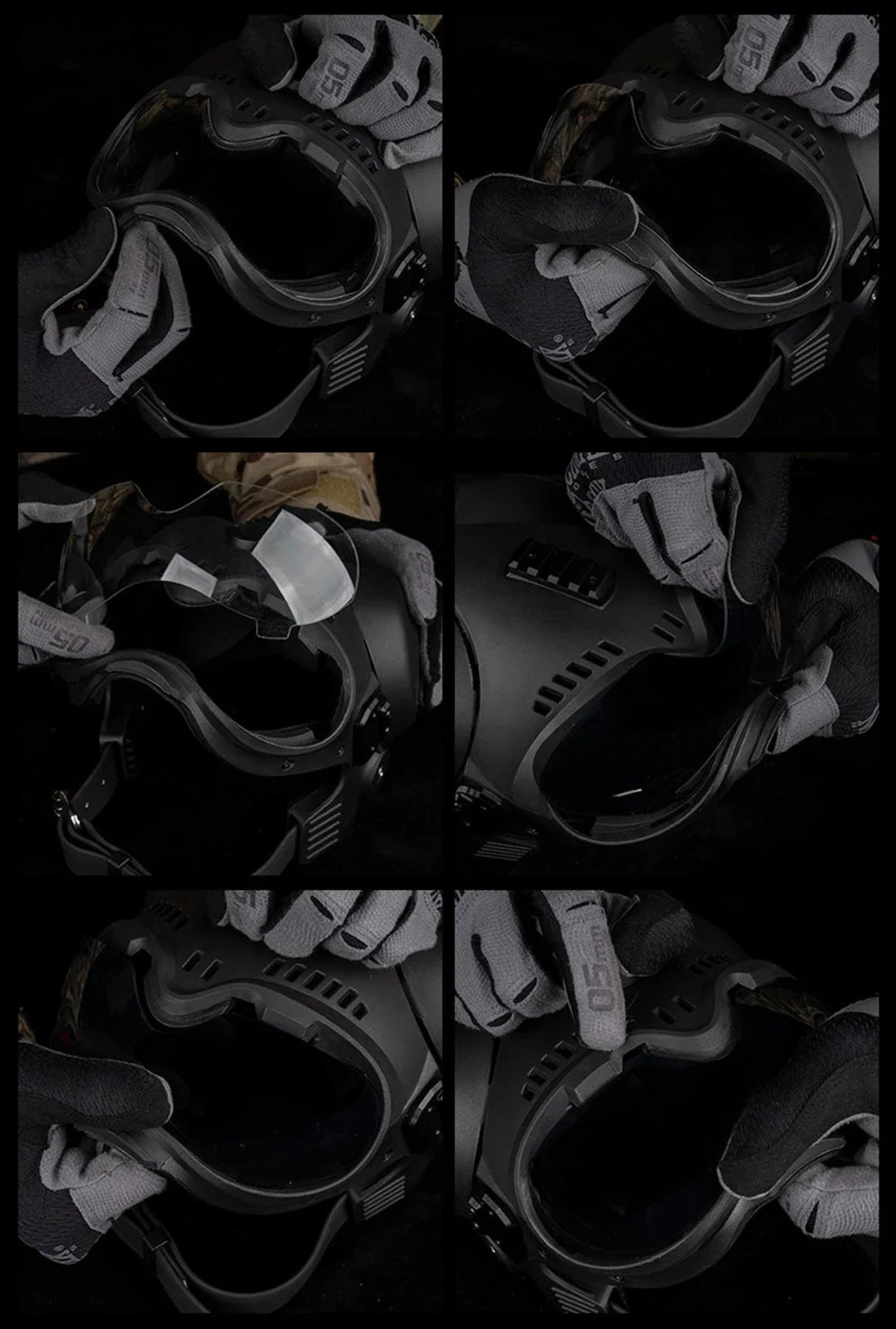 Tactical Dog Training K9 Helmet Military Hunting Large Dog Patrol Dogs Sheepdog Pet Motorcycle Protective Helmet with Goggles