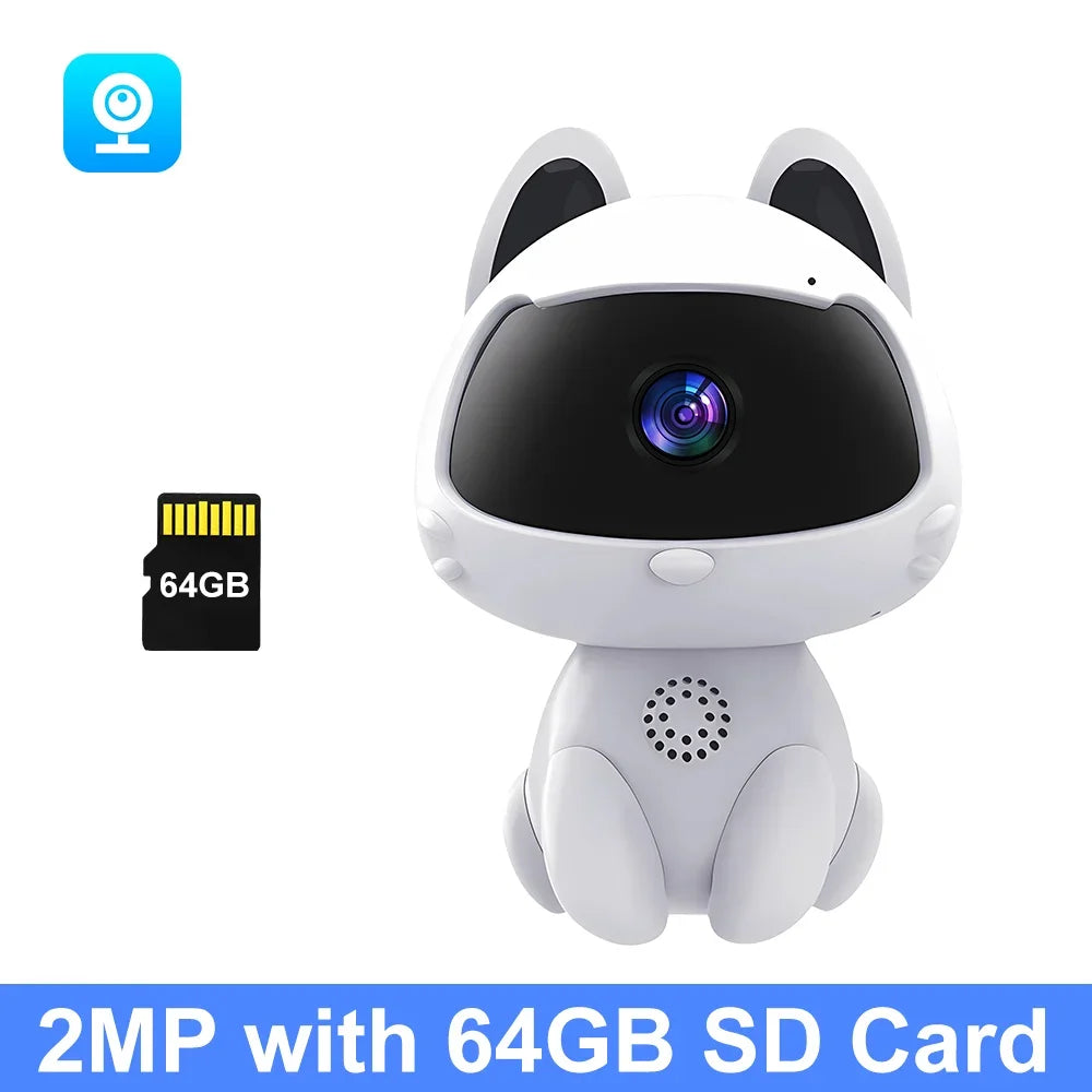 V380 HD Smart cat WiFi IP Camera Indoor Home Security Baby Monitor Automatic Tracking Video Two-way Audio Surveillance Camera