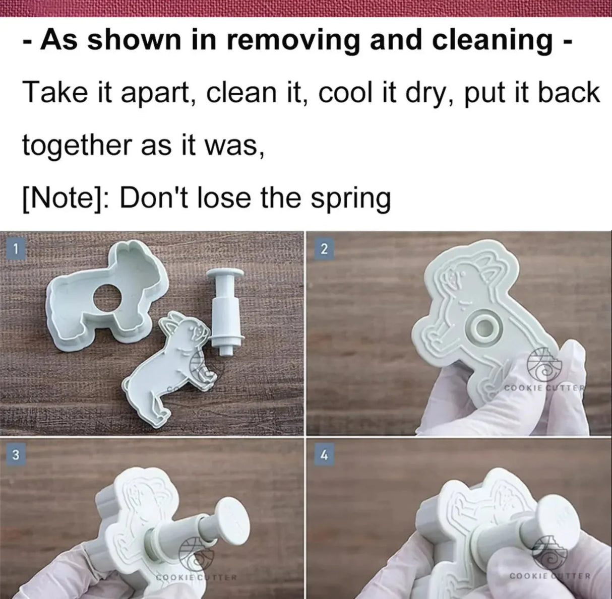 5Pcs/Set Dog Cookie Cutter Mold Cute Puppy Biscuit Stamp Embossers 3D Pastry Nut Jam Sandwich Cookie Hand Pressed Baking Items