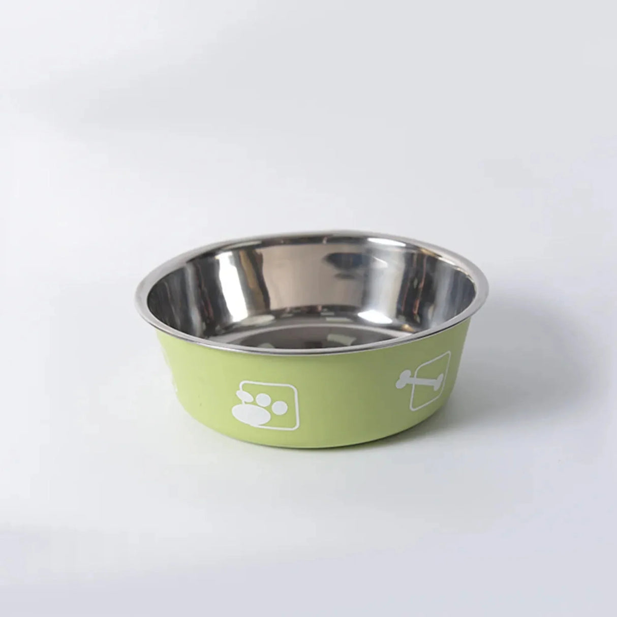 Stainless Steel Pet Bowl Double Layer Thickened Durable Anti-slip Dog Bowl Anti-knock Over Dog Food Bowl Pet Feeder Water Basin