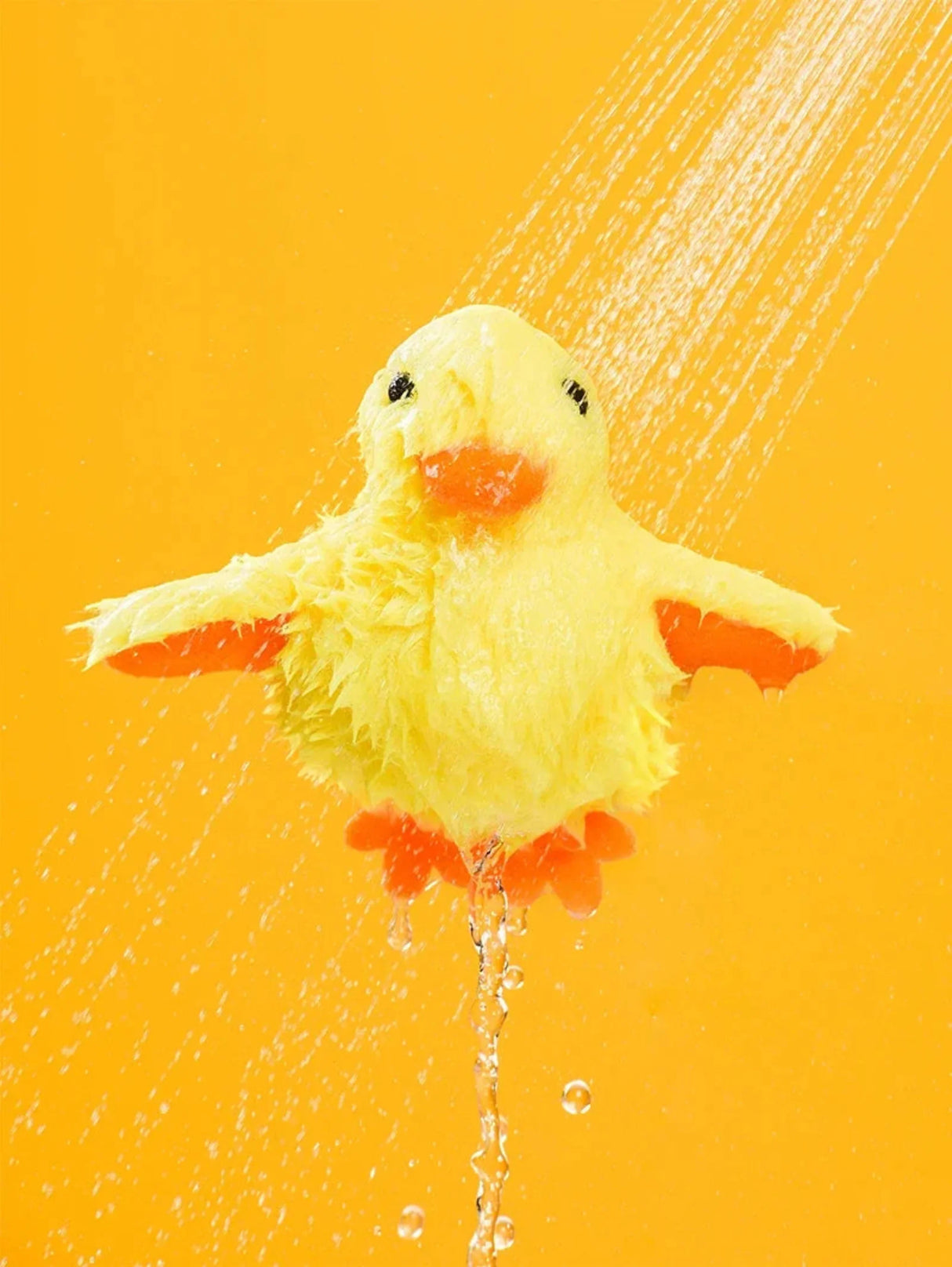 Flapping Duck Cat Toys Interactive Electric Bird Toys Washable Cat Plush Toys with Vibration Sensor Cats Game Toys Kitten