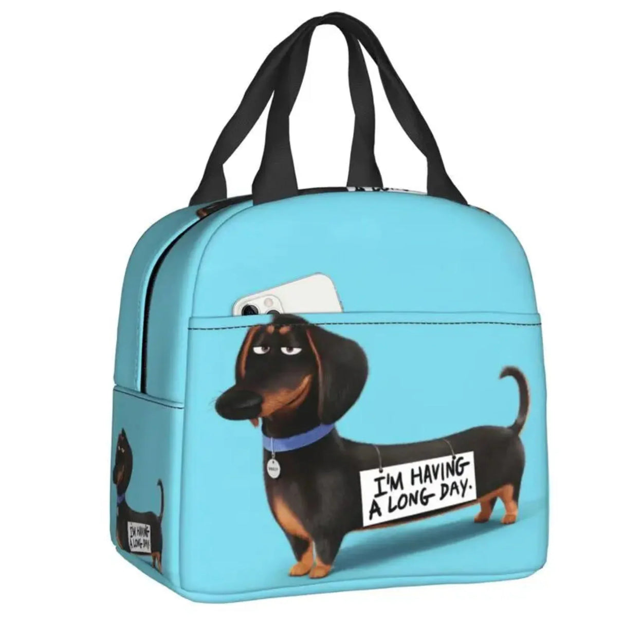 Kawaii Dachshund Dogs Insulated Lunch Tote Bag for Women Wiener Sausage Dog Portable Cooler Thermal Bento Box Work School Travel