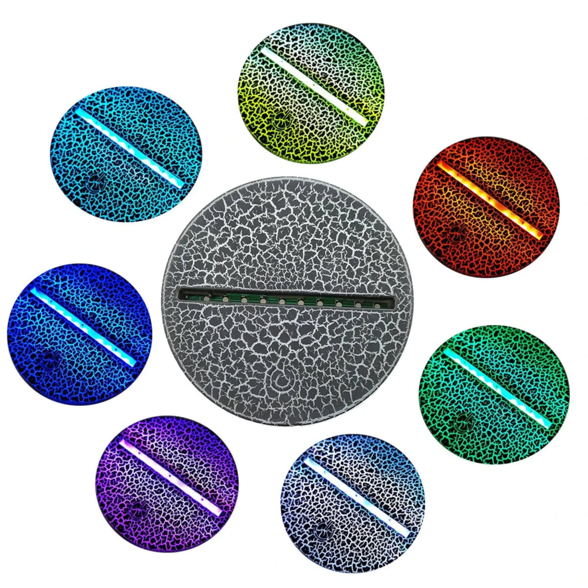 Cheese Cat 3D Illusion Night Light Table Lamp 16 Colors Auto Gradient USB Powered LED Light with Touch Switch Gift for Kids