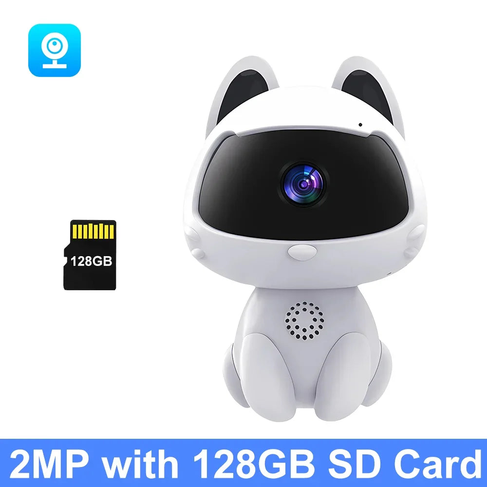 V380 HD Smart cat WiFi IP Camera Indoor Home Security Baby Monitor Automatic Tracking Video Two-way Audio Surveillance Camera
