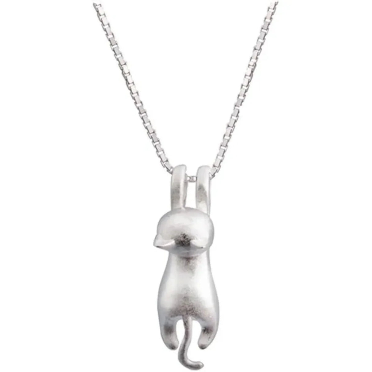 Silver Plated Necklaces for Women Cat Jewelry for Women Cat Accessories for Women Cat Lover Gifts Cute Birthday Gifts for Women