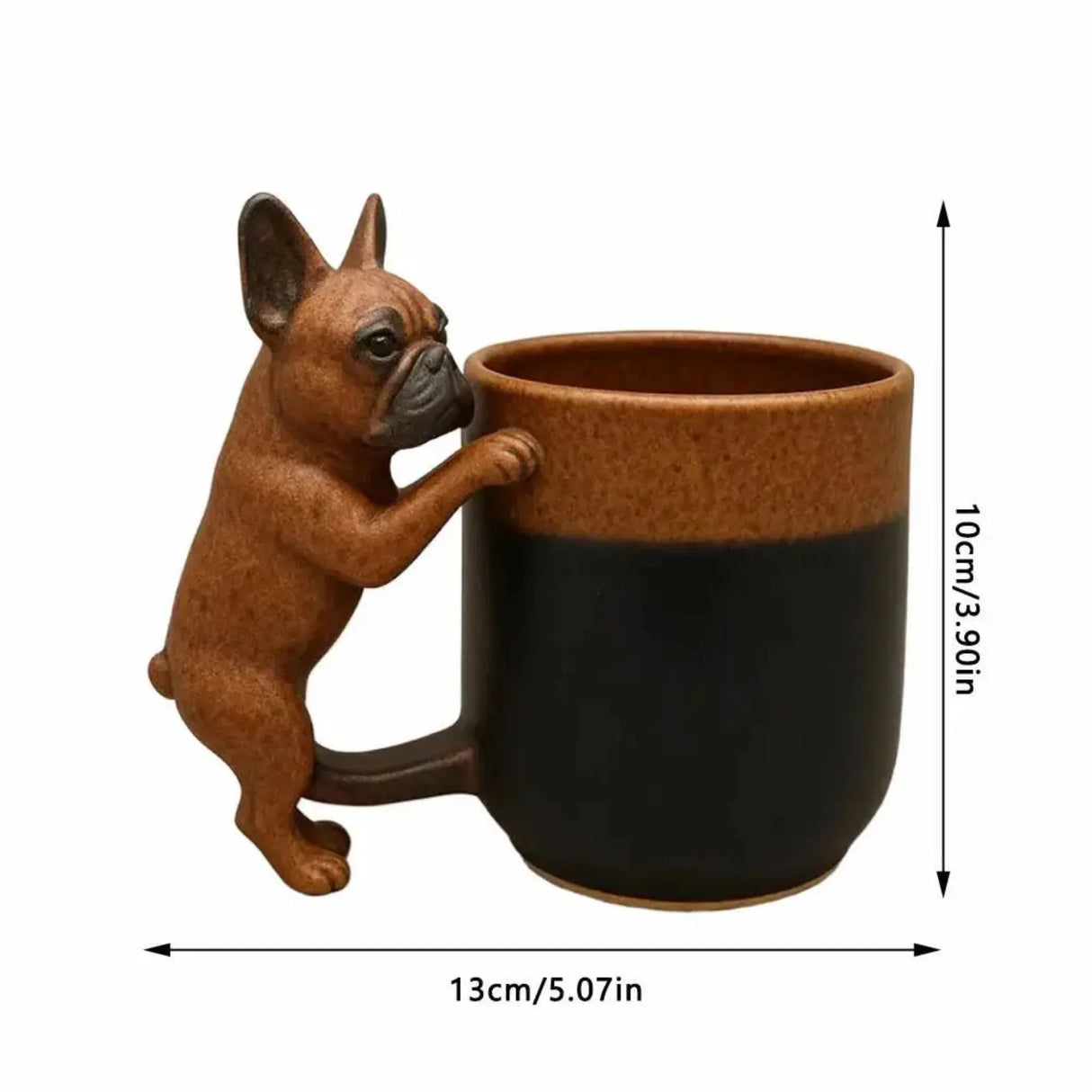 Cute Dog Handle Ceramic Mug Large Capacity Creative Dog Handle Coffee Cup Mug Gift Home Decoration