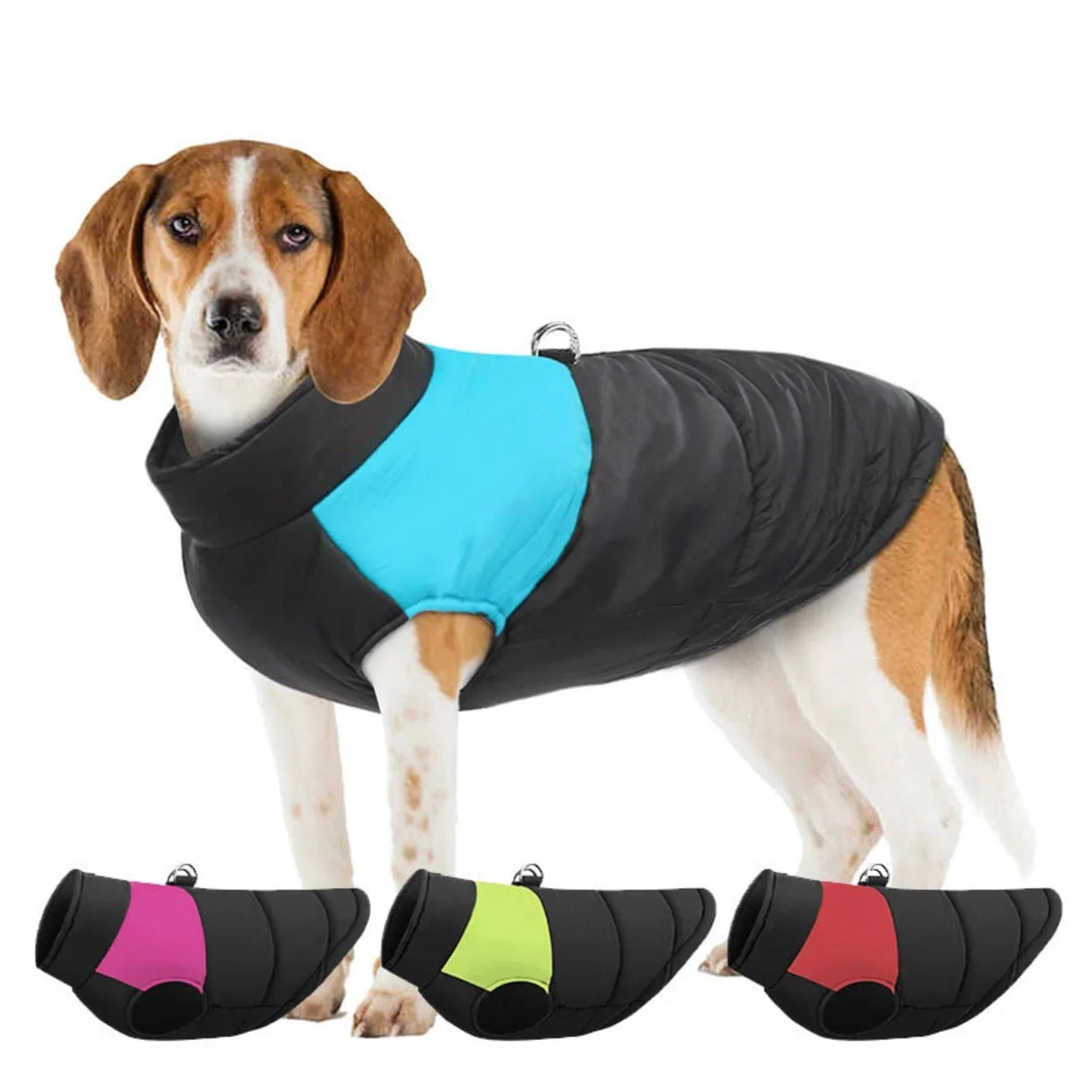 Pet Waterproof Warm Large Dog Vest Cat Puppy Ski Winter Warm Dog Clothes Waterproof Pet Vest Zipper Jacket