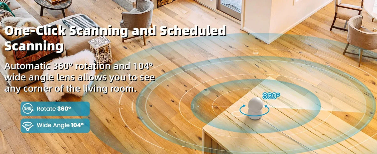 XIAOVV 1PCS Pet Camera Dog Cat Camera 360°/5MP with Mobile App WiFi Baby Camera Monitor for Home Indoor Security