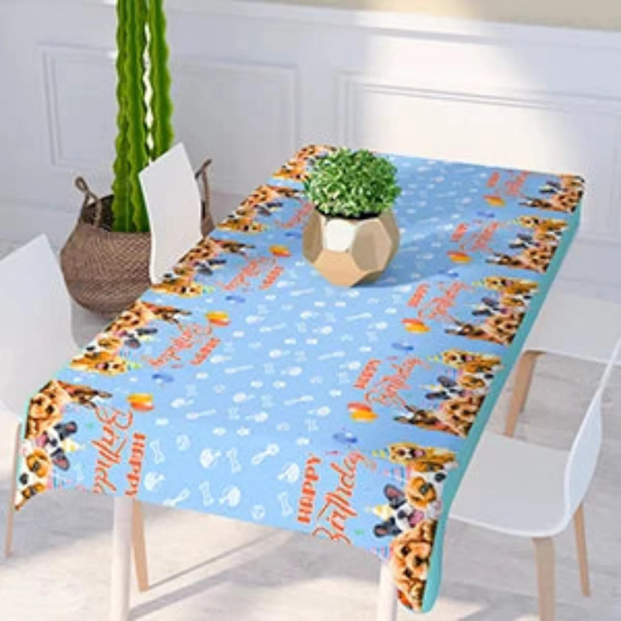 Puppy Birthday Party Supplies for Kids,97pcs Birthday Party Supplies&Tableware Set Dog Party Plates Cups Napkins Banner Balloon