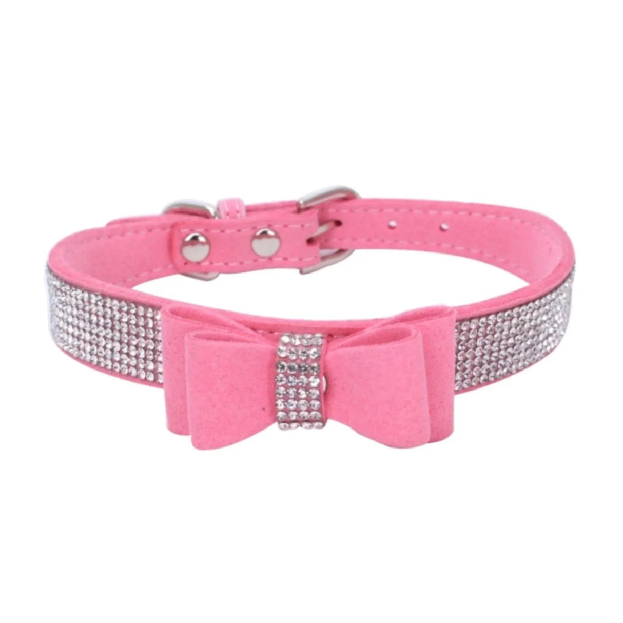 Colorful Collar Crystal-Dog Collar with Bow-Tie Rhinestone Puppy Collars Bling for Small Dogs/Cats Gift Present for Pets
