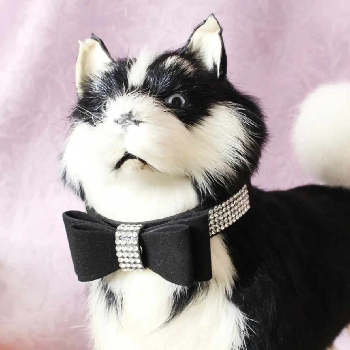 Colorful Collar Crystal-Dog Collar with Bow-Tie Rhinestone Puppy Collars Bling for Small Dogs/Cats Gift Present for Pets