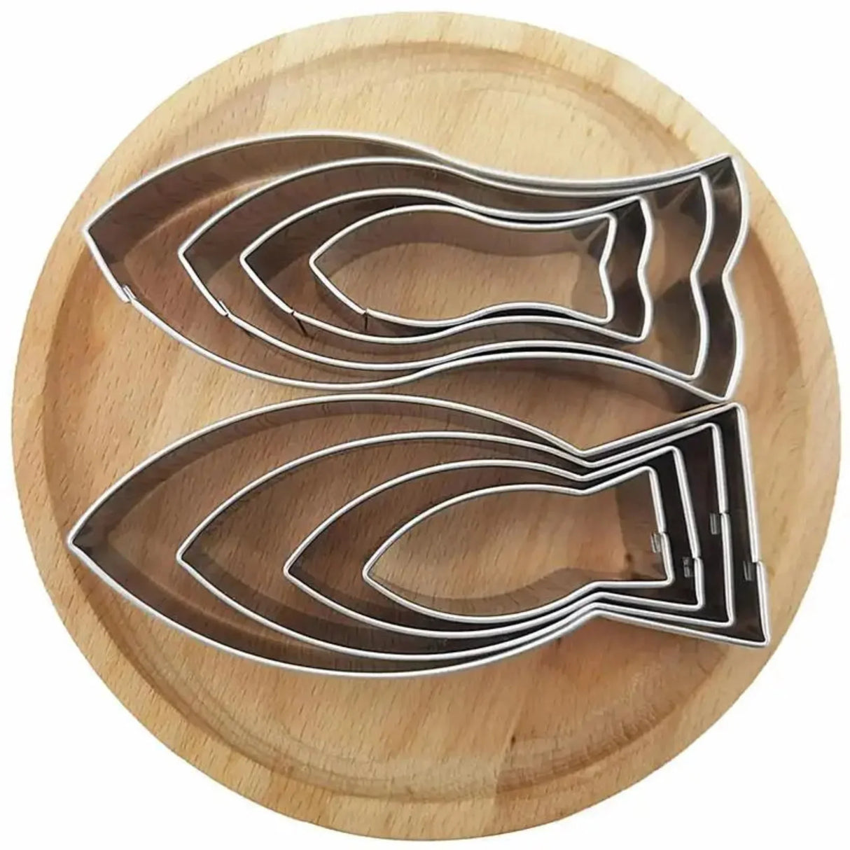 4pcs Fish Cookware Stainless Steel Biscuit Mold Cookie Cutter Fondant Cake Decorating Tools