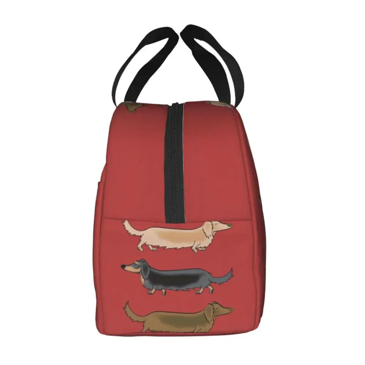Kawaii Dachshund Dogs Insulated Lunch Tote Bag for Women Wiener Sausage Dog Portable Cooler Thermal Bento Box Work School Travel