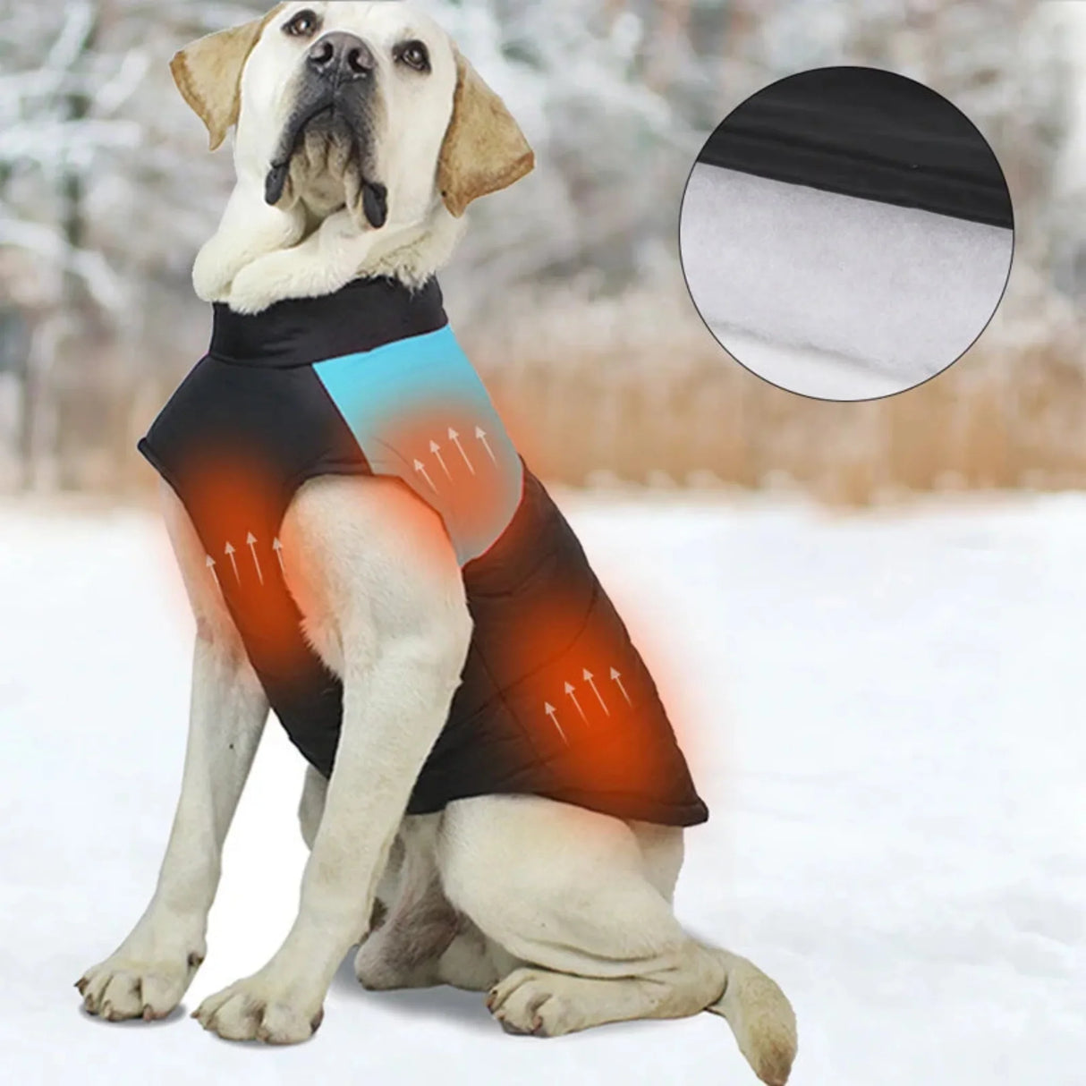 Pet Waterproof Warm Large Dog Vest Cat Puppy Ski Winter Warm Dog Clothes Waterproof Pet Vest Zipper Jacket