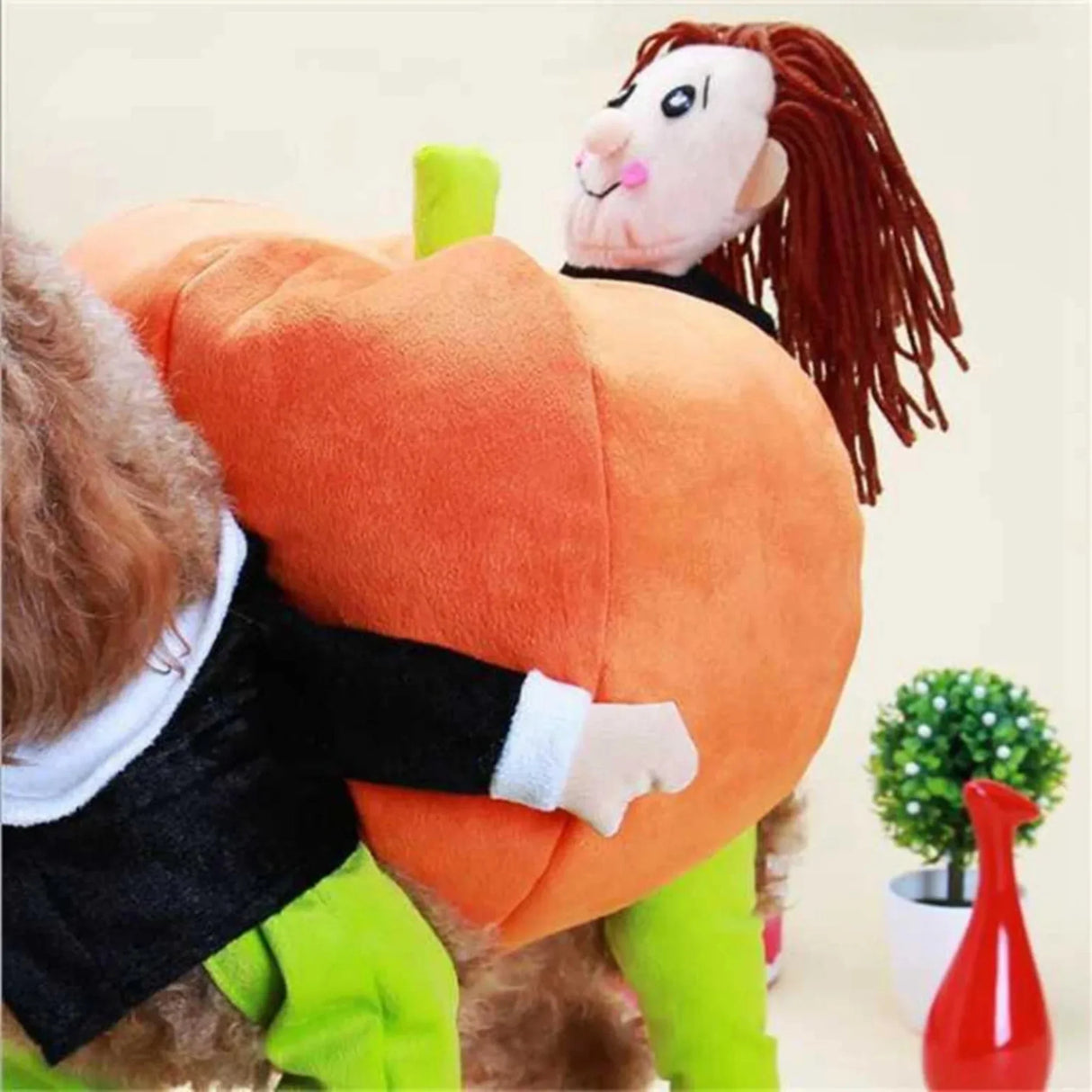 Funny Pet Cosplay Costume Small Medium Dog Leotard Coat Halloween Christmas Clothing Cat Pumpkin Transfiguring Dog Cute