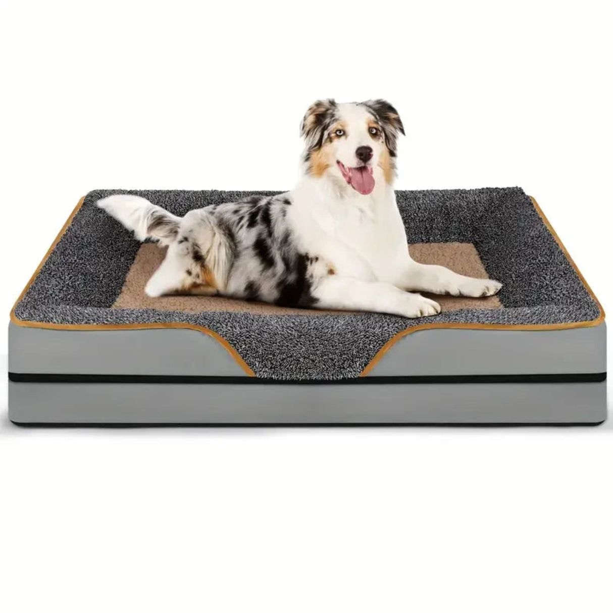 An oversized dog bed removable washable for all seasons, pet bed sofa, comfortable and soft cat sofa bed with raised edges,