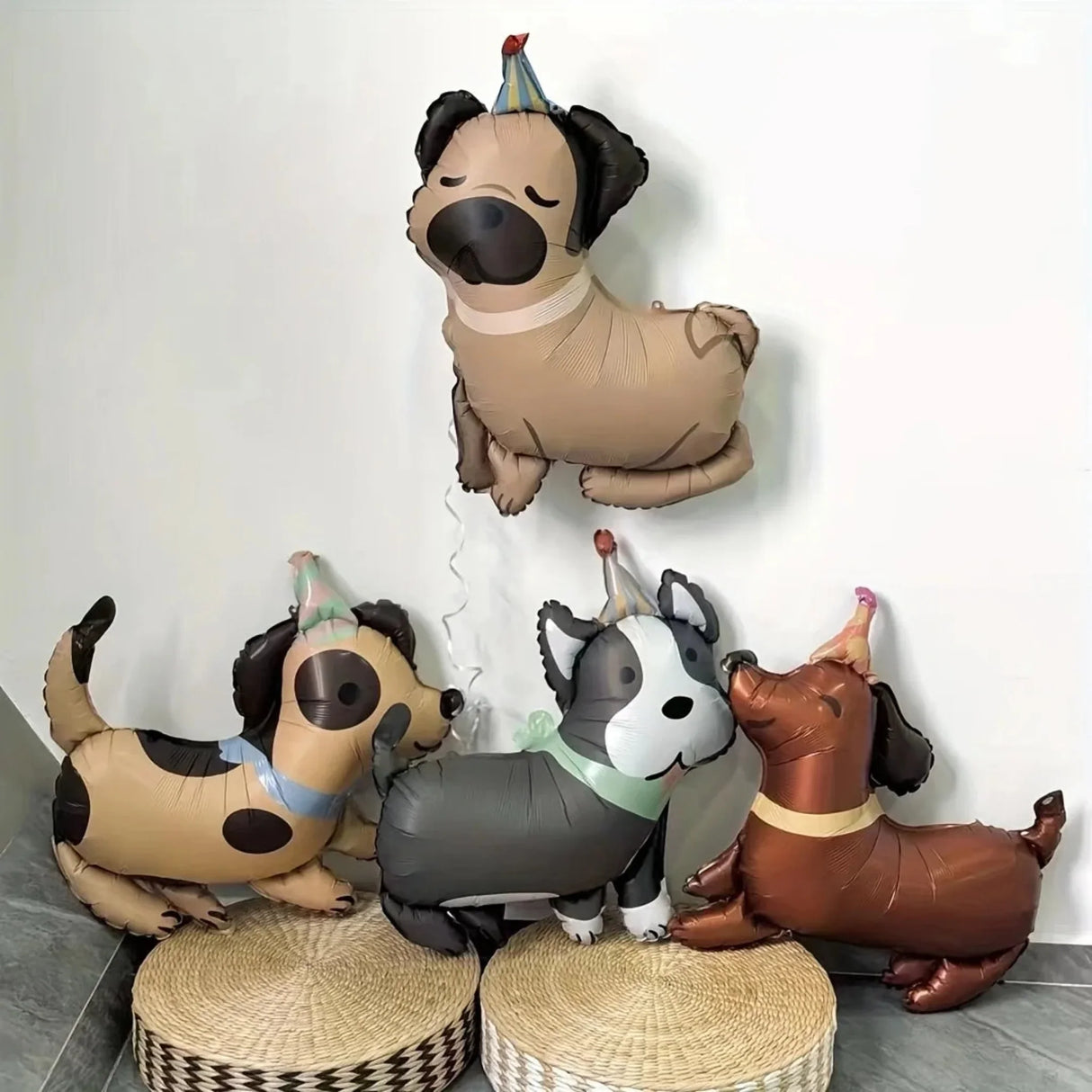 8 pet dog balloons, 25.98 inches high, long-lasting seal, sturdy and durable, suitable for birthday party decoration, etc