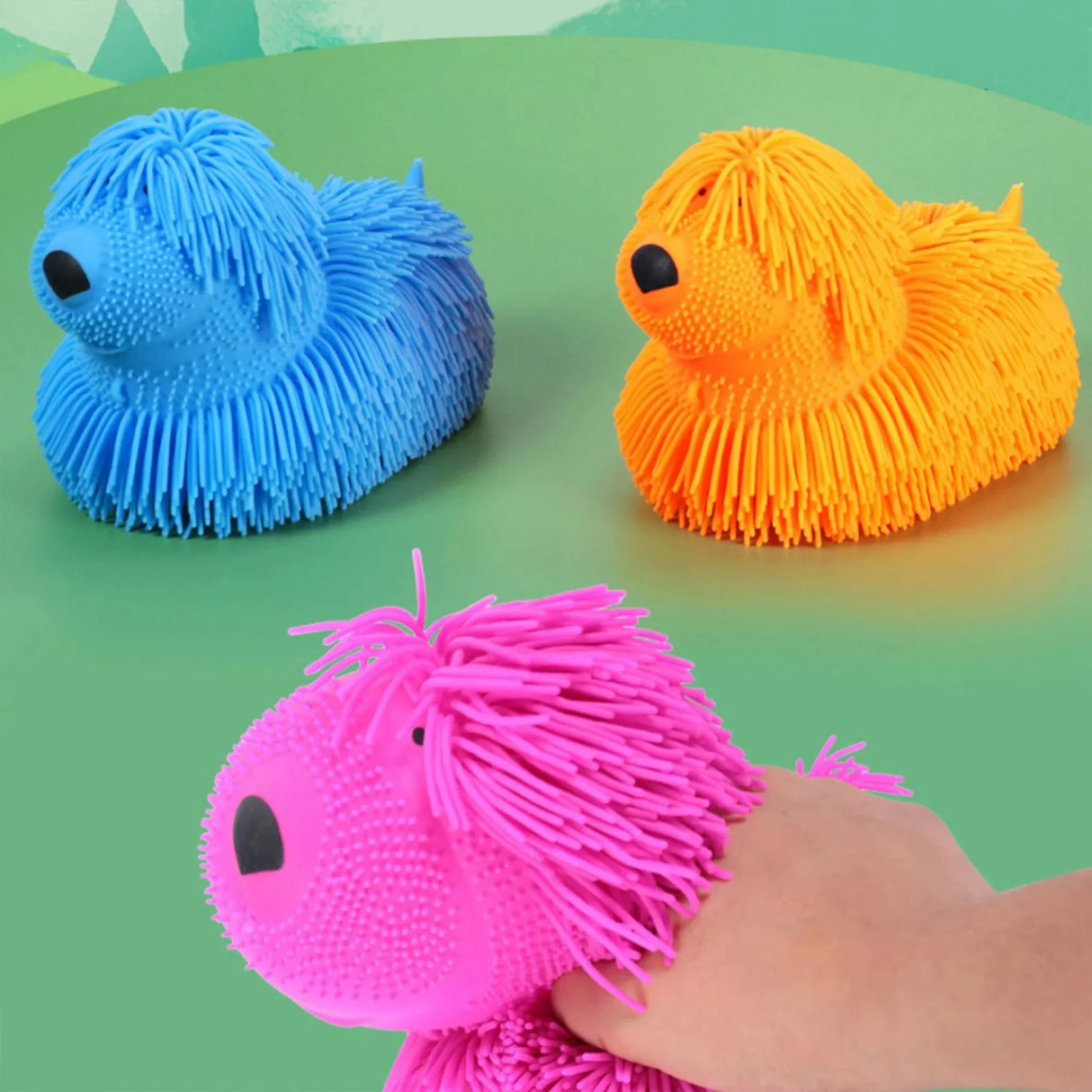 Stress Relief Plush Dog Squeeze Toy Soft Fidget Sensory Gifts Cute Animal Anxiety Reliever Fun Party Favors Kids Novelty Present