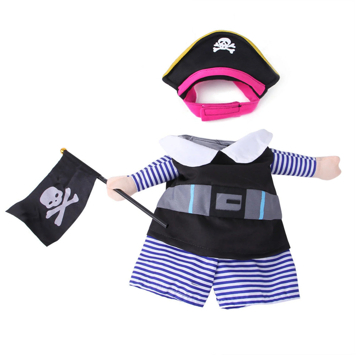 Pet Transformation Outfit New Pirate Standing Outfit Pirate Look, Dog Outing, Cat Funny Makeover Clothes