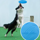 Juguete de disco volador para perros y gatos, de silicona, resistente a mordeduras, para entrenamiento de cachorros, suministros interactivos para mascotas