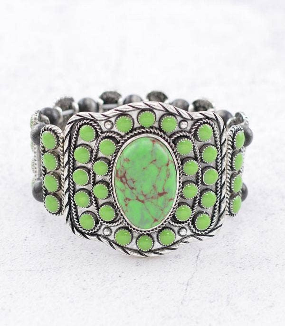 Green Semi Stone Bracelet