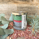 Wyoming Rainbow Trout Pattern Candle