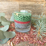 Wyoming Rainbow Trout Pattern Candle
