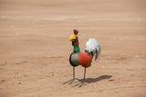 Rudy the  Rooster Recycled Metal Mini Rooster-WH-10x12H-Rooster-Mini