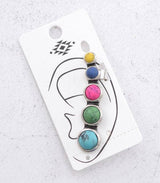 Western Multi Semi Stone Ear Cuff