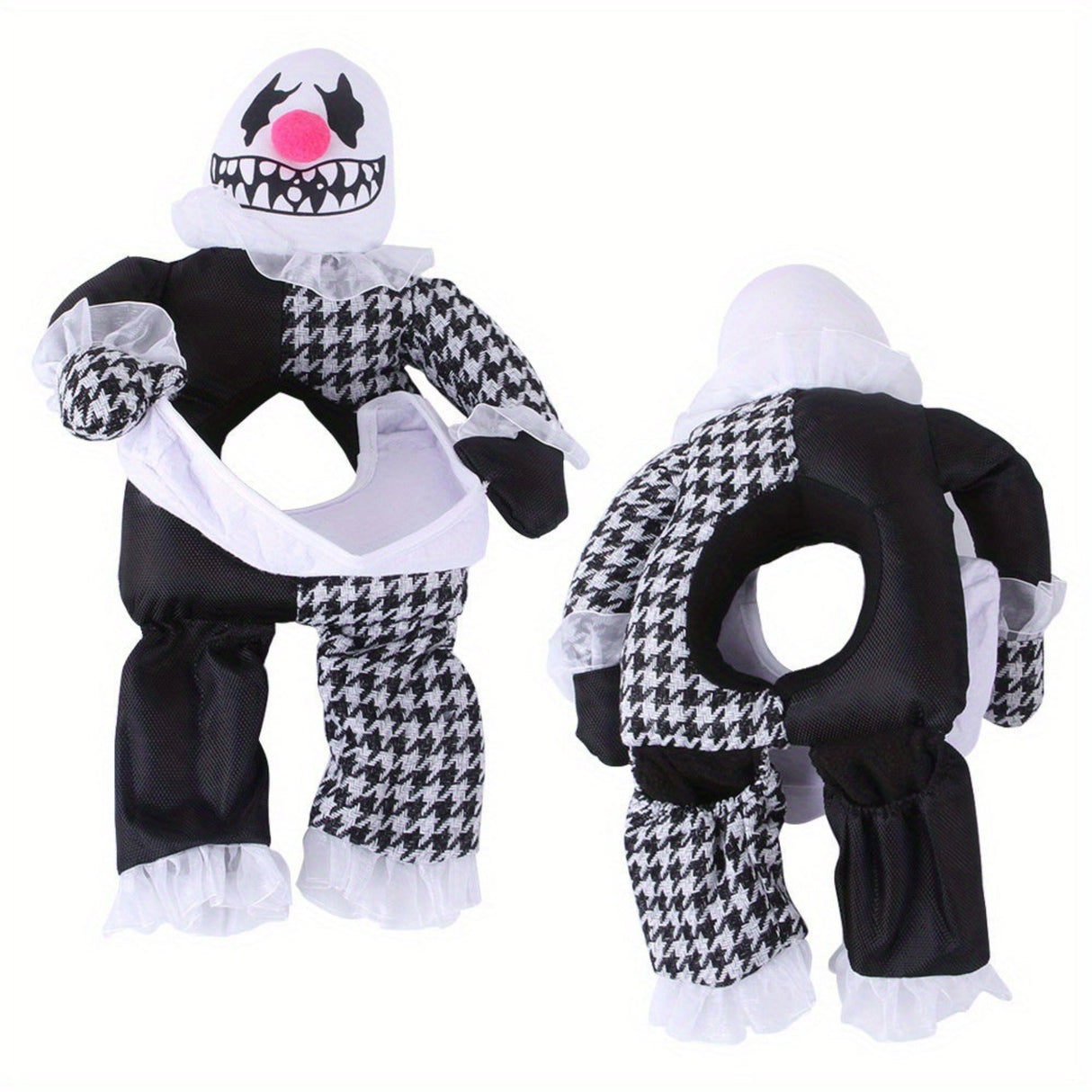 Medium Breeds Polyester Funny Devil Cartoon Dog Costume - Halloween Pet Transformation Outfit Pullover Design
