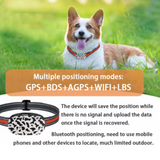 Collar rastreador inteligente para mascotas, resistente al agua, dispositivo de seguimiento GPS 4G, collar vibrador con localizador GPS para rastrear perros y gatos