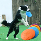 Pet Dog Flying Disk Toy Silicone Dog Cat Toy Dog Game Flying Discs Resistant Chew Puppy Training Interactive Pet Supplies