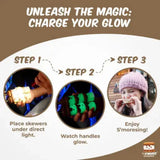 S'mores Marshmallow Roasting Sticks - Glow in the Dark