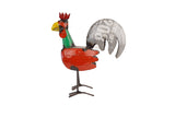 Rudy the  Rooster Recycled Metal Mini Rooster-WH-10x12H-Rooster-Mini