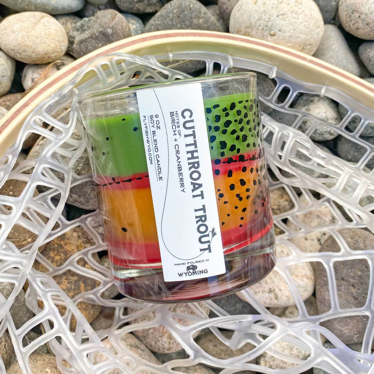 Wyoming Cutthroat Trout Pattern Candle